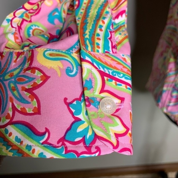 Chaps Paisley Floral Button Down Shirt - Picture 4 of 6